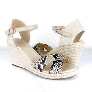 Nine West Joydyn Damen-Espadrille-Keilsandalen Schlangenmuster Größe 10 - Bild 1 von 9