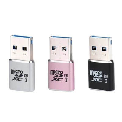 Adaptador de tarjeta compacta USB3.0 de 3 puertos Adaptador de lector de tarjetas de memoria Micro-SD SDXC - Imagen 1 de 4