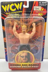 1998 WCW Double Axe Handle Diamond Dallas Page Wresting Figure NEW ON CARD NIB - Picture 1 of 11