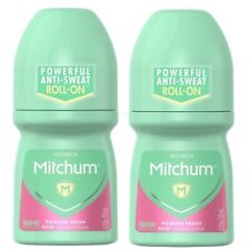 2 Mitchum Women Roll-On Antiperspirant Deodorant Triple Odor Defense 1.7 oz