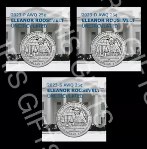 NUOVO! 2023-PDS American Women Quarters 25c / Eleanor Roosevelt / Non in circolazione - Foto 1 di 2
