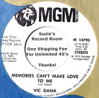Vic Dana Memories Can't Make Love To Me Promo Dj Ex+ 45 7" Vinyl -Check Coupons!