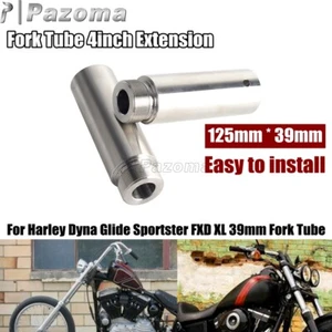 Extensión de tubo de horquilla de 4""4 pulgadas para Harley Dyna Glide FXD Sportster XL 40 mm frontal - Imagen 1 de 9