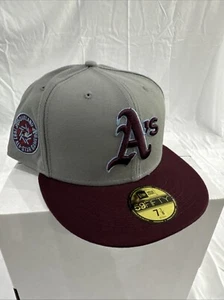 Oakland A's Athletics New Era 1987 All Star Game Patch 59Fifty Fitted Size 7 7/8 - Picture 1 of 13
