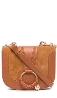 See by Chloe Hana Caramello Genuine Leather Mini Crossbody Shoulder Bag Gold Ch. - Image 1 of 4