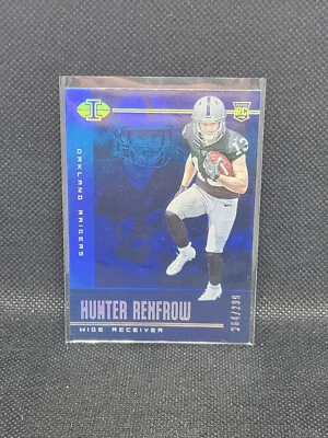 2019 Panini Illusions #50 Hunter Renfrow RC BLUE 264/299 Raiders (H4) - Image 1 of 2