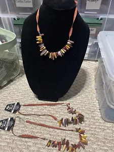 Mookaite Necklaces For Men Women Natural Stone Harmony X3 - Picture 1 of 4