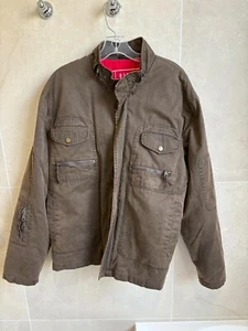 Rivers Mens Size xl Front Zipper Brown Jacket - Picture 1 of 3