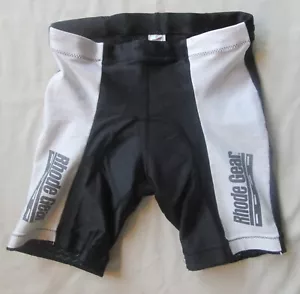 Rhode Gear Black & White Kids Padded Cycling Shorts Unisex Kids Small ~ NICE - Picture 1 of 4