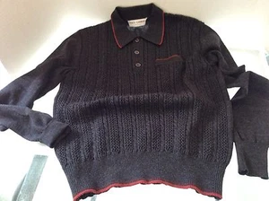 Dolce & Gabbana Polo Gray with red trim size 52 100% wool made in Italy - Picture 1 of 6