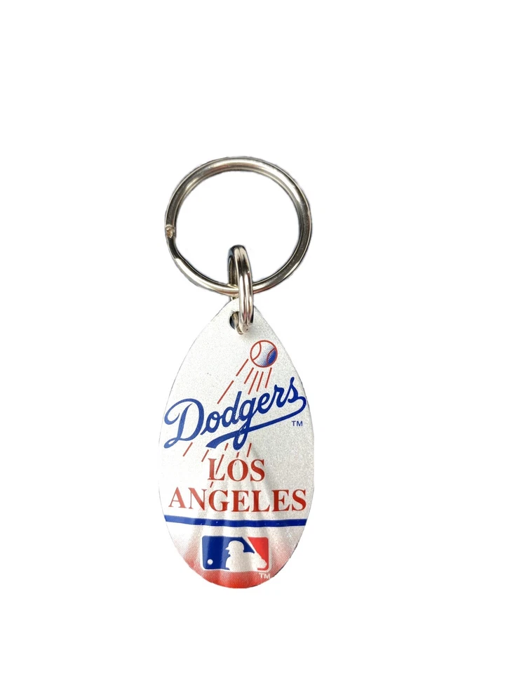 MLB Los Angeles Dodgers Logo Vintage Teardrop Spinner Keychain - Image 1 of 1