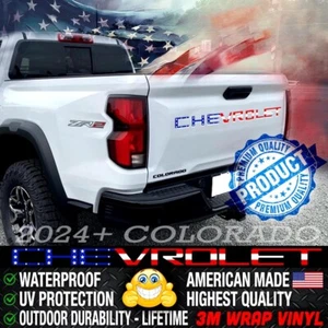 American USA Flag Chevrolet Colorado Vinyl Decals 2024+ - Picture 1 of 2