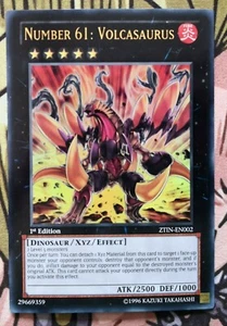 Nummer 61:Volcasaurier ZTIN-EN002 ULTRA RARE ENGLISCH 1st Edition NM Yu-Gi-Oh - Picture 1 of 1