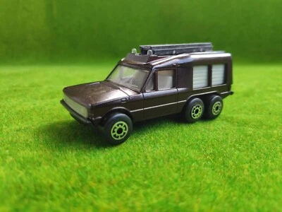 Matchbox Rover Carmichael Commando / Brown / Ladder / 5 spk arch/ Bulgarian Base - Image 1 of 4