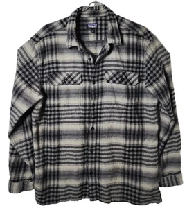 Camicia uomo Patagonia L cotone biologico manica lunga a quadri con bottoni - Foto 1 di 5