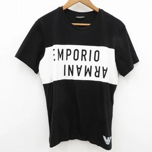 EA7 Emporio Armani Swimwear Tee Short Sleeve T-Shirt 211818 Black Size XL - Picture 1 of 8
