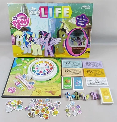 My Little Pony The Game of Life Board Game 4 Collectible Pony Movers USAopoly - Image 1 of 4