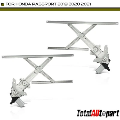 2x Regulador de ventana eléctrica con conjunto de motor para Honda Passport 19-21 delantero derecho y derecho Foto 1 de 4