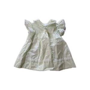 Vintage Pastel Green Infant Girl's Dress 9 Months - Picture 1 of 5