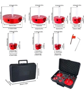 7PC PVC ABS Pipe Reamer Kit - 3/4", 1", 1-1/4", 1-1/2", 2", 3", and 4" Set - Picture 1 of 6