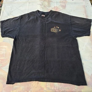 Vintage Harley-Davidson Black Faded Shirt Size Mens XL Boston Massachusetts USA - Picture 1 of 11