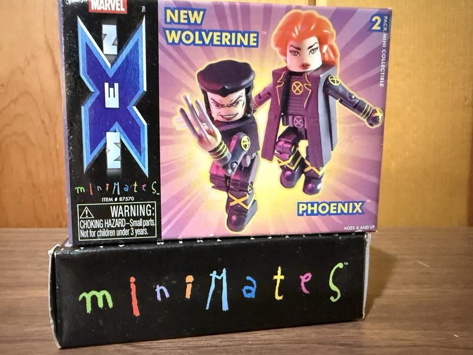 Mini figura de acción Marvel Universe Minimates NUEVA WOLVERINE AND PHOENIX 2004  Foto 1 de 1