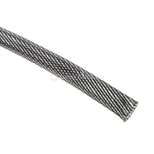 Techflex Flexo PET Manchon 9 mm - carbone, 1 m - Photo 1/1