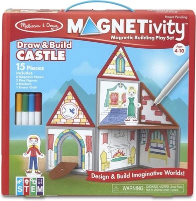 Juego de Vestir Magnético Melissa & Doug Magentivity - Dibujar y Construir Castillo Foto 1 de 4