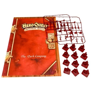 Heroquest Advanced The Dark Company Quest Booklet/Poster + Miniatures & Weapons - Picture 1 of 8