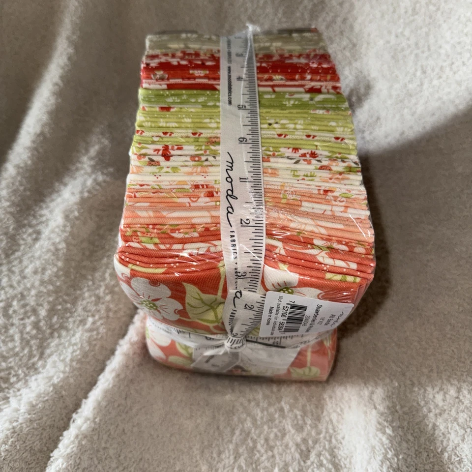 Strawberries & Rhubarb by Fig Tree for Moda Fabrics Fat Quarter Bundle 40 Piece - Image 1 of 4
