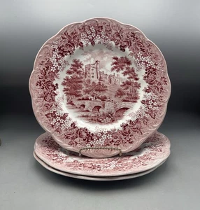 Vintage Meakin Haddon Hall Dinner Plates Set Of 3 Romantic England - Picture 1 of 4