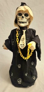 Scheletro Halloween Vintage Grim Reaper Creazioni Natalizie Luci e Muoversi 1993 - Foto 1 di 8