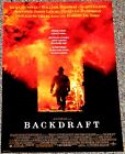 BACKDRAFT 1991 ORIGINAL NM 11x17 MOVIE POSTER! Ron Howard's FIREFIGHTER ACTION!