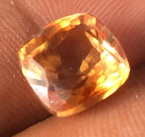 Cuscino Naturale Padparadscha Zaffiro Arancione 5,95 Ct Pietra Preziosa Certificato C3964 - Foto 1 di 9