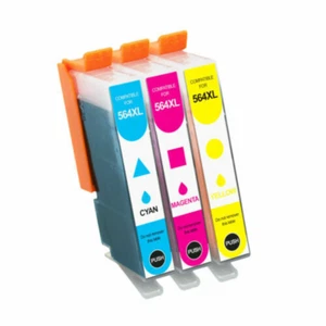 3x Tinta C/M/Y para HP 564 XL PhotoSmart 5510 5520 6510 6520 7510 DeskJet 3520 3522 - Imagen 1 de 1