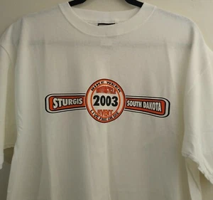 Camiseta De Colección Sturgis Bike Week Motorcycle Rally 2003 Motociclista Talla L ~NUEVA~ - Imagen 1 de 5