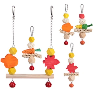 1 Set Parrot Swing Toy Decorative Bird Cage Parakeets Cage Toy - Bild 1 von 12