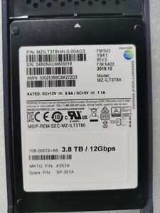 X357A Netapp 3.84TB SAS 12Gbps 2.5'' SSD For FAS2240 DS2246 108-00572+ - Afbeelding 1 van 2