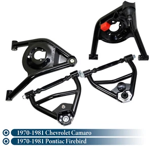 For 1970-81 Pontiac Firebird Tubular Upper & Lower Control Arm Set C21038/C21037 - Picture 1 of 9
