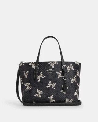 NWT Coach Mollie Tote Bag 25 With Bow Print Style CY648 $375 - Image 1 of 4