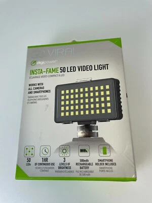 Digipower Insta-Fame Regulable 50 LED Super Brillante Luz de Video para Smartphone  Foto 1 de 4