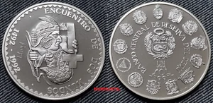 PERU year 1991. 1 NUEVO SOL PLATA 1st IBEROAMERICAN SERIES ENCOUNTER OF TWO... - Picture 1 of 5