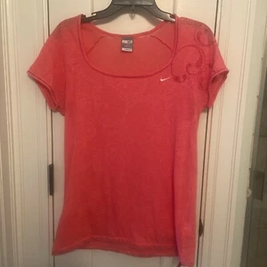 Camisa Nike Para Mujer Burnout Cordón Cuchara Top Rosa Mediana Alta Yoga Golf - Imagen 1 de 8