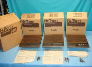 3 Vintage NIB Nutone IS-408D 8" Inside Speaker With Controls Walnut Finish Lot - Picture 1 of 3