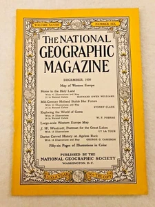 National Geographic December 1950 The Holy Land Mid Century Holland Gems - Imagen 1 de 1
