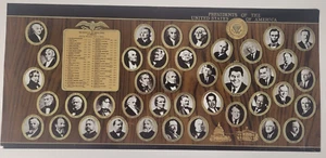 RARE Metal Sheet PRESIDENTS of the UNITED STATES 1981 Washington to Reagan - Picture 1 of 12