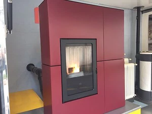 EDILKAMIN BLADE RIVESTIMENTO IN ACCIAIO; 12KW CANALIZZATA PELLET - Imagen 1 de 1