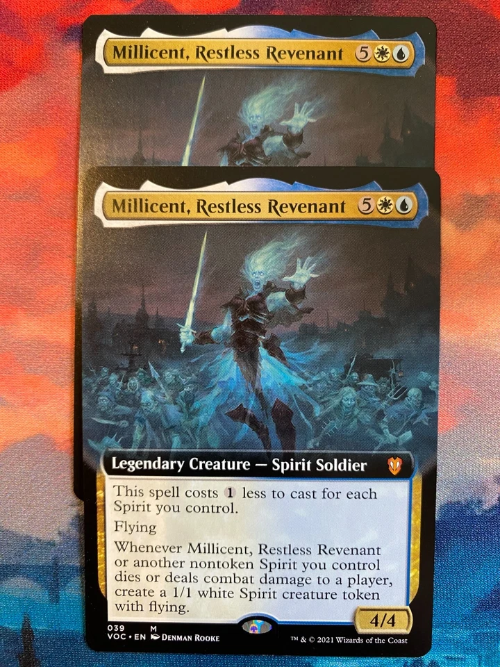 MTG Innistrad Crimson Vow Millicent Resless Revenant Extended Art x 2 - Image 1 of 1