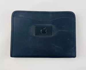 GEMLINE 2463 Organizzatore Planner Cerniera Nero Circa 10”x7” con Logo Apple - Raro - Foto 1 di 7