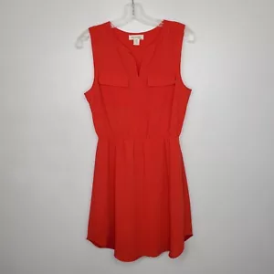 Monteau Pulloverkleid rot strukturiert ärmellos klassisch elastischer Bund Größe L - Bild 1 von 12